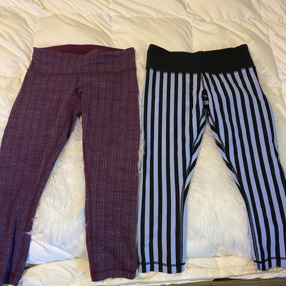 Two lululemon capris - size 6 - both for $40